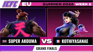 Super Akouma (Akuma) vs. kothiyasanae (Zafina) - Grand Finals - ICFC TEKKEN EU: Summer 2022 - W2