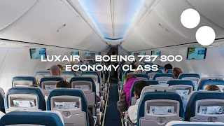 LUXAIR NEW ECONOMY BOEING 737-800 LISBON - LUXEMBOURG