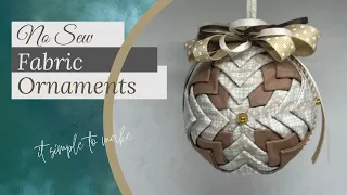 No Sew Fabric Ornaments | Christmas July