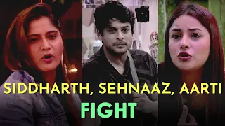 Latest Sid-Naaz aur Aarti Singh's BIG FIGHT | Bigg Boss 13 | Update