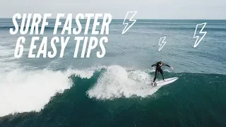 How To Surf Faster On A Shortboard - Creating Speed In Surfing.