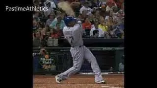 Nelson Cruz Slow Motion Home Run Baseball Swing Hitting Mechanics Instruction Texas Rangers MLB