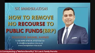 No Recourse To Public Funds || How To Remove from BRP to claim benefits