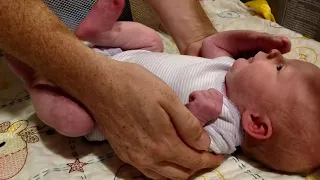 Aubrietta's first tummy time