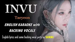 TAEYEON - INVU - ENGLISH KARAOKE with BACKING VOCALS