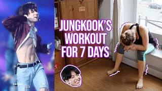 I followed Jungkook's workout for 7 DAYS | WEDDING TRANSFORMATION (KPOP EDITION)