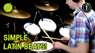 How to Play Simple Latin Drum Beats!