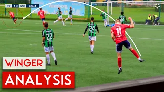 FIRST ASSIST in Pro Football | Game Analysis (Winger)