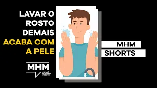 LAVAR O ROSTO DEMAIS DESTRÓI A PELE #shorts