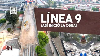 ¡Así INICIÓ la RENIVELACIÓN de la LÍNEA 9 del Metro CDMX! - 1ᵉʳ Avance de obra, Diciembre 2023