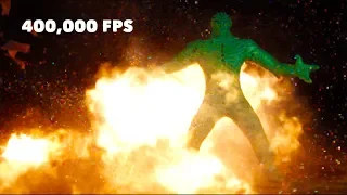 Doll vs Firecracker at 400,000 FPS (Ultra Slow Motion)