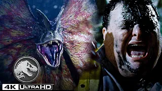 A Nedry lo Come el Dilophosaurus en 4K HDR | Jurassic World