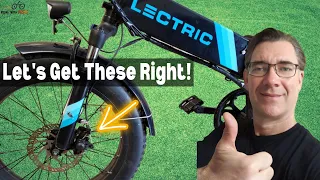 Lectric XP 2.0 - How To ADJUST Your BRAKES