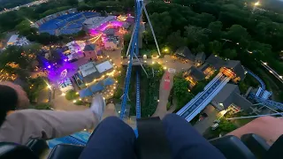 Front row POV of Griffon at Busch Gardens Williamsburg