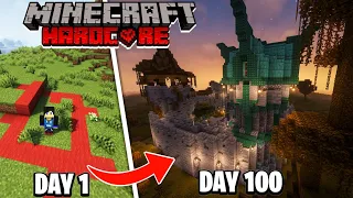 100 Days of Amplified World Minecraft Survival : Conquering the Highest Peaks