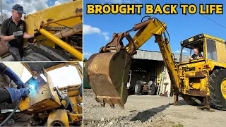 Dealing With Oil Leaks | Dangerous Brakes & A Potential Fire || Saving A Massey 50B Digger