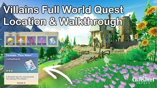 'Villains' Full World Quest Walkthrough, Free Blueprint of Pure Water - Fontaine(Genshin Impact 4.1)