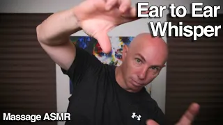 ASMR Ear to Ear Whisper with Inaudible Sounds and Hand Movements