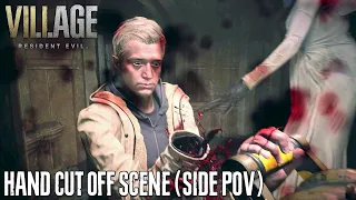 RESIDENT EVIL Village Ethan's Hand Cut Off Scene in Third Person View (Side POV)