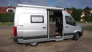 Six metre Sprinter campervan conversion tour