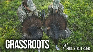 Turkey Double With One Bow!!(Full Strut S5E8 - Grass Roots)