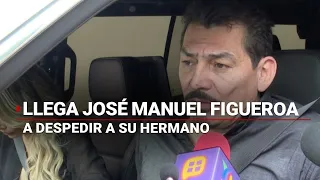 José Manuel Figueroa llega a casa de Maribel Guardia para despedir a su hermano, Julián Figueroa