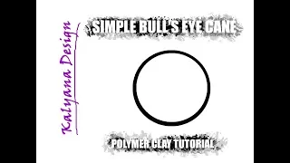 Simple bull's eye cane - basic canes - polymer clay tutorial 129
