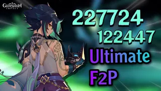 ULTIMATE F2P XIAO | Full build & showcase | Genshin Impact