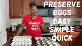 How To Preserve Farm Fresh AND Store Bought Eggs! | Easy, Quick, Simple | #SHTF | Food shortages