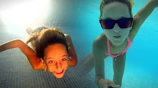 Carla Underwater-Swimming day and night underwater
