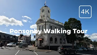4K Ponsonby Auckland New Zealand - Walking Tour - August 2023