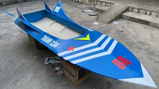 Tôi Tự Chế Thuyền #CANO 2 Người lái - DIY HIGH SPEED BOAT