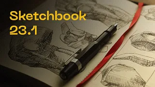 Обзор скетчбука. Sketchbook review.