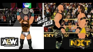 Wr3d 2k20-Nxt+Aew top 10 moments(Fevruary 12,2020)