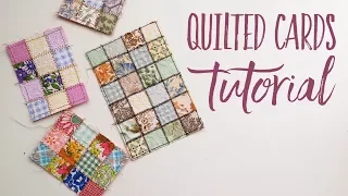 DIY Quilted Card Tutorial | Easy Quilted Paper | Using Your Scraps || & FREE Printable