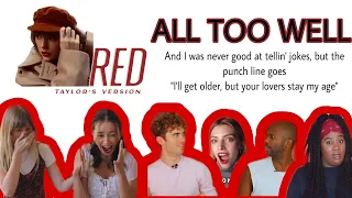people react to all too well 10 minutes version punch line lyric