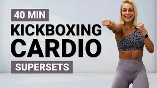 40 MIN KICKBOXING CARDIO WORKOUT | No Equipment Homeworkout | Super Sweaty Boxing HIIT | Fun