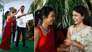 Niharika & Lavanya Tripathi Funny Moments @ Production No 1 Movie Launch | Varun Tej | #Varunlav