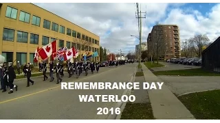 Remembrance Day-Waterloo Celebrates -2016