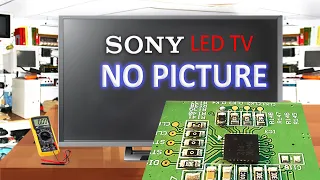 Sony 32 Inch LED TV No Picture No Backligt, Damaged By lightning Strike Power Surge / Thunder