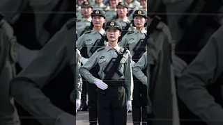 National Day military parade training: female soldiers headed, heroic and cool