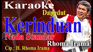 Karaoke lirik || Kerinduan || Rhoma Irama - Nada Wanita - YouTube