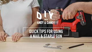 Quick Tips: How to Use a Nail & Staple Gun | Ozito DIY with Andy & Candy