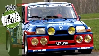 Jean Ragnotti high-speed spinning up the Hill Climb