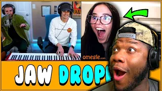 FIRST TIME REACTING TO Marcus Veltri! Pianist and Rapper AMAZE Strangers on Omegle ft. Harry Mack