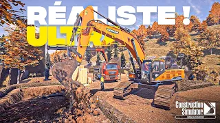 MEIILLEUR & plus REALISTE jeu de TRAVAUX PUBLICS ? Découverte Construction Simulato !