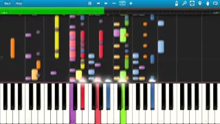 IMPOSSIBLE REMIX - Fetty Wap - RGF Island - Piano Cover - Synthesia Instrumental Version