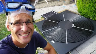 Autarke Poolheizung mit Solarpanel, 12V Zirkulationspumpe und 16mm Rohr
