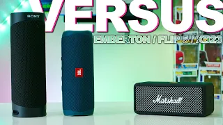 Marshall Emberton Vs JBL FLip 5 Vs Sony XB23 - Is The Emberton Worth It?
