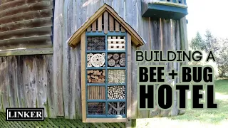 Building a Bee +Bug Hotel / Insect Habitat and Garden Art